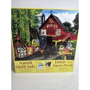 Sunsout 1000 Piece Jigsaw Puzzle - Amish Quilt‎ Sale..Gift Quality